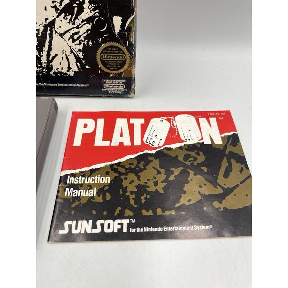 Platoon (Nintendo Entertainment System NES) Authentic CIB Complete - Picture 4 of 14